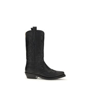 Ganni Black Recycled Leather Boots