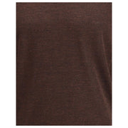 Cruna Brown Wool Turtleneck