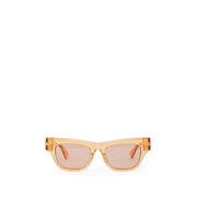 Bottega Veneta Orange Acetate Sunglasses