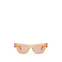 Bottega Veneta Orange Acetate Sunglasses