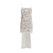 Self-Portrait White Nylon Casual Dress