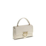 PINKO Cream Calf Leather Bos Taurus Wallet