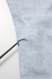 Dolce & Gabbana Light Blue Distressed Slim Fit Ripped Denim Jeans