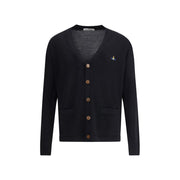 Vivienne Westwood Black Fleece Wool Cardigan