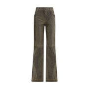 Etro Brown Leather Pants