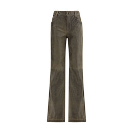 Etro Brown Leather Pants