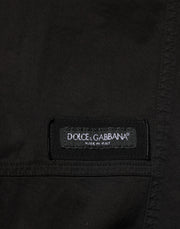 Dolce & Gabbana Black Cotton Cargo Jogger Sweatpants Pants