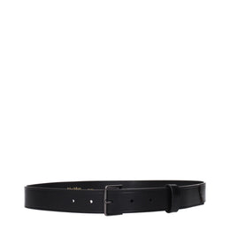 Max Mara Black Leather Regular Belt