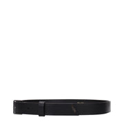 Max Mara Black Leather Regular Belt