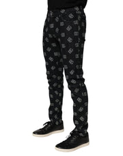 Dolce & Gabbana Black DG Monogram Cotton Skinny Denim Jeans