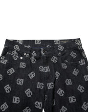 Dolce & Gabbana Black DG Monogram Cotton Skinny Denim Jeans