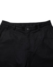 Dolce & Gabbana Black Cashmere Dress Formal Men Trouser Pants