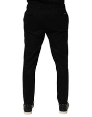 Dolce & Gabbana Black Cashmere Dress Formal Men Trouser Pants