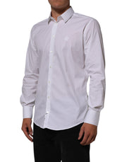 Dolce & Gabbana White Cotton MARTINI Formal Men Dress Shirt