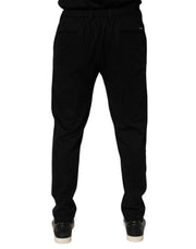 Dolce & Gabbana Black Cashmere Dress Formal Trouser Pants