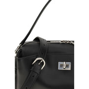 Balenciaga Black Calf Leather Bos Taurus Shoulder Bag