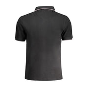 La Martina Black Cotton Polo Shirt
