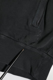 Dolce & Gabbana Black Logo FullZip Hooded Sweatshirt Sweater