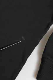 Dolce & Gabbana Black Logo FullZip Hooded Sweatshirt Sweater