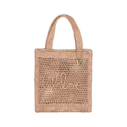 Chloé Brown Raffia Shoulder Bag