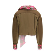 MARBELL Brown Cotton Shell Jacket