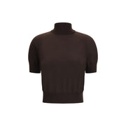Petar Petrov Brown Merino Wool Top