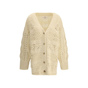 Ermanno Scervino Beige Cashmere Cardigan