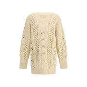 Ermanno Scervino Beige Cashmere Cardigan