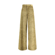 Petar Petrov Gold Cotton Casual Pants