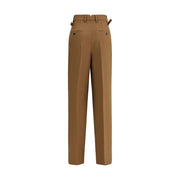 Ami Paris Brown Wool Casual Pants
