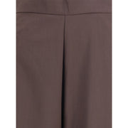 Di Stavnitser Brown Fleece Wool Casual Pants