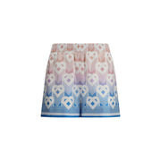 Casablanca Multicolor Silk Bermuda Shorts