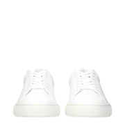 Versace White Leather Low Top Sneakers