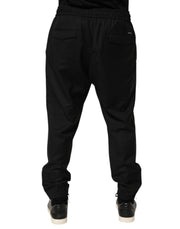 Dolce & Gabbana Black Drawstring Men Jogger Sweatpants Pants