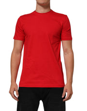 Dolce & Gabbana Red Goodluck 2023 Cotton Crew Neck T-shirt