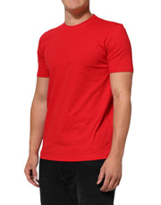Dolce & Gabbana Red Goodluck 2023 Cotton Crew Neck T-shirt