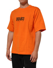 Dolce & Gabbana Orange DGVIB3 Crew Neck Short Sleeves T-shirt