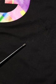 Dolce & Gabbana Black Logo Print Cotton Crew Neck  T-shirt