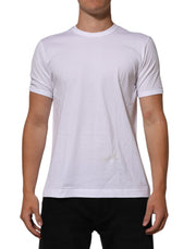 Dolce & Gabbana White Goodluck 2021 Cotton Crew Neck  T-shirt