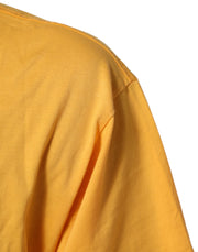 Dolce & Gabbana Yellow Secret Graden Floral Cotton Crew Neck T-shirt