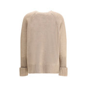 Tory Burch Beige Merino Wool Sweatshirt