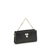Michael Kors Black Calf Leather Bos Taurus Shoulder Bag