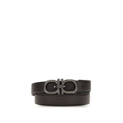 Ferragamo Brown Calf Leather Bos Taurus Regular Belt