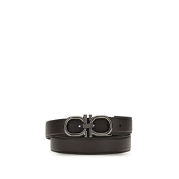 Ferragamo Brown Calf Leather Bos Taurus Regular Belt
