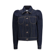 Alexander McQueen Blue Cotton Denim Jacket