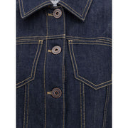 Alexander McQueen Blue Cotton Denim Jacket