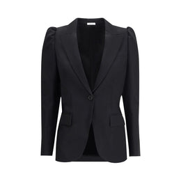 Alexander McQueen Black Wool Coat