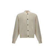 Jacquemus White Fleece Wool Cardigan