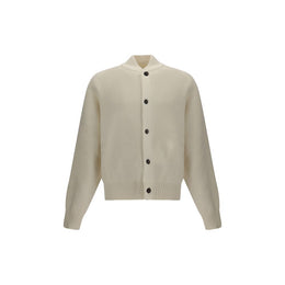 Jacquemus White Fleece Wool Cardigan