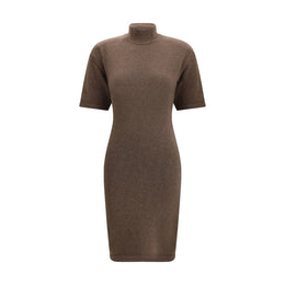 Jacquemus Brown Merino Wool Casual Dress